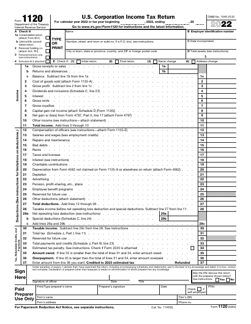 2021 Form Irs 1120 Fill Online Printable Fillable Blank Pdffiller