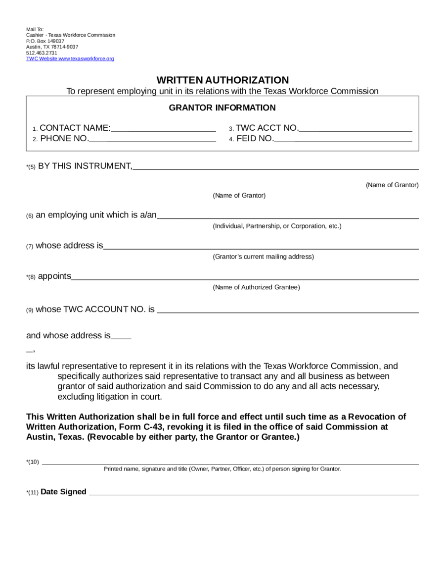 2022 Authorization Letter Templates Fillable Printable Pdf And Forms 5920 Hot Sexy Girl