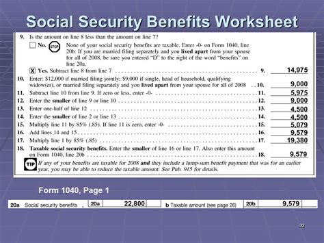 2022 Social Security Benefits Worksheet Pdf