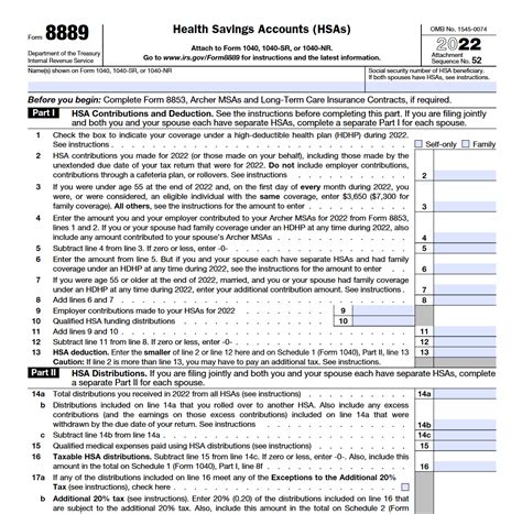 2023 Form 8889 Printable Forms Free Online