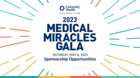 2023 Medical Miracles Gala Sponsorship Opportunities By University