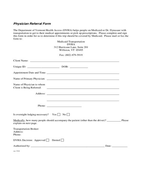 2024 Medical Referral Form Fillable Printable Pdf Forms Handypdf