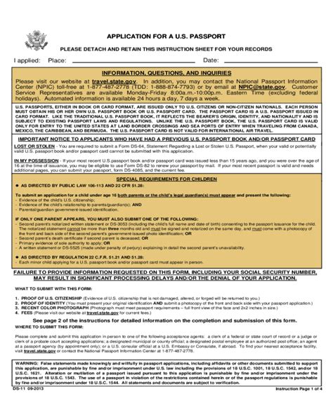 2024 Passport Application Form Fillable Printable Pdf Forms Handypdf