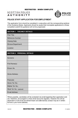 2024 Police Check Application Form Fillable Printable Pdf Forms