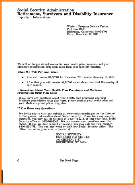 2024 Social Security Increase Letter Format Calla Joyann