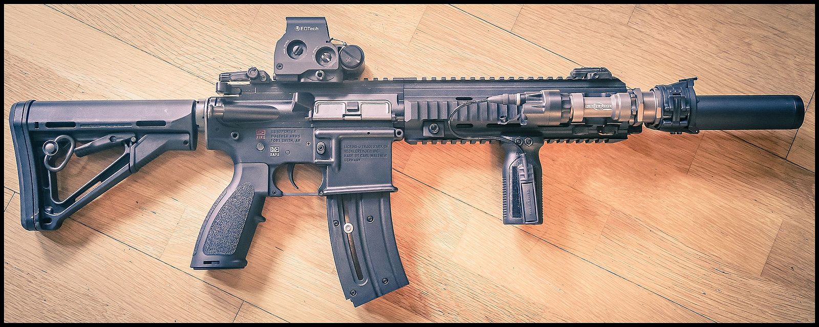 22 Lr Hv Wannabe Hk416 Pics Now With Fake Suppressor Lol