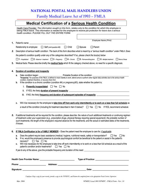 22 Printable Fmla Forms 2017 Templates Fillable Samples In Pdf Word