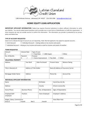 22 Printable Home Equity Loan Requirements Forms And Templates