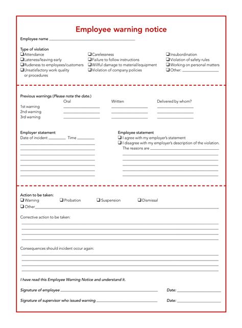 23 Employee Write Up Form Download Word Pdf Templates Study