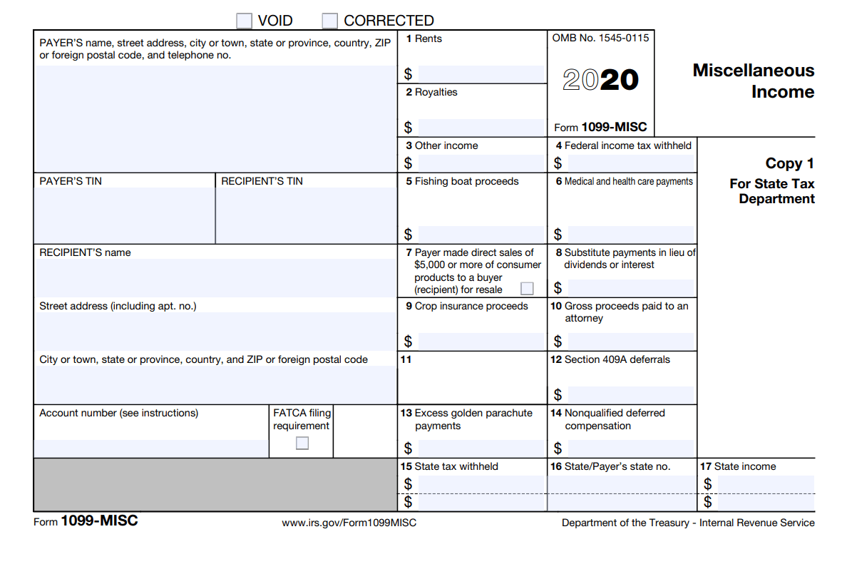 25 Sample Completed 1099 Misc Form 2020 325140 How To Fill In 1099