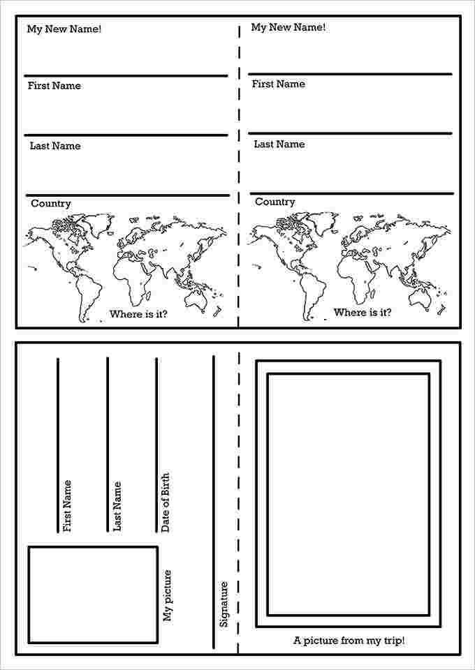 29 Passport Templates For Students Word Excel Artofit