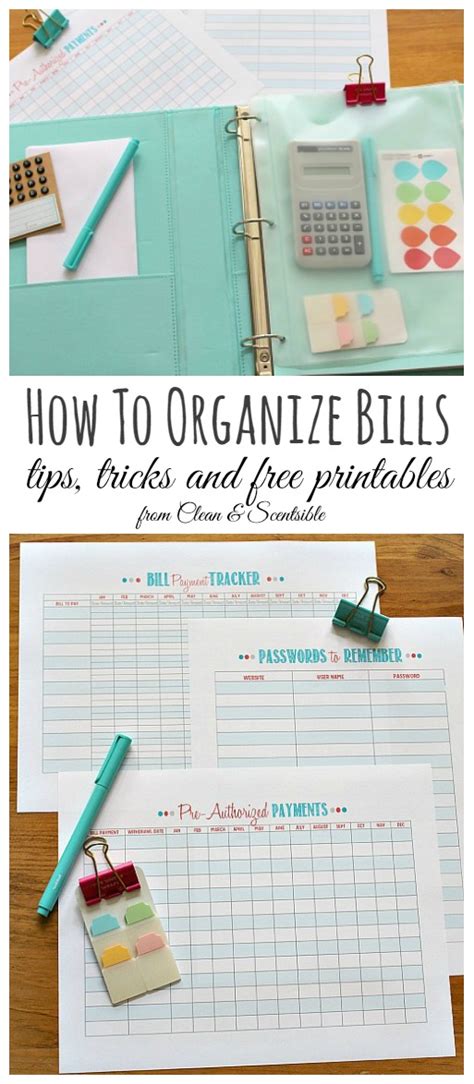 3 Easy Ways To Finally Organize Bills In Your Home Bill Organization Coupon Binder