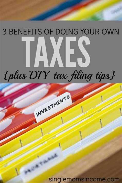 3 Reasons To Prepare Your Own Taxes Diy Tax Filing Tips Single Moms Income Diy Taxes