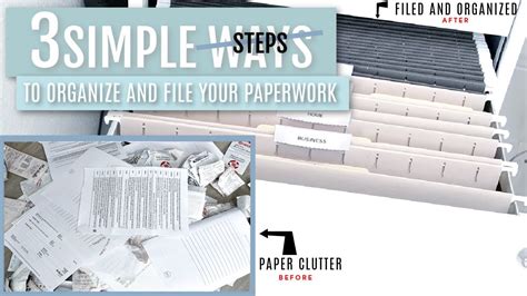 3 Simple Ways To Organize And File Your Paperwork At Home Judi The Organizer