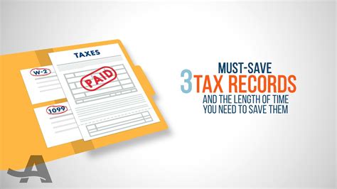 3 Tax Records You Need To Keep And For How Long Youtube