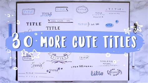 30 More Ways To Write A Cute Title Vtomb