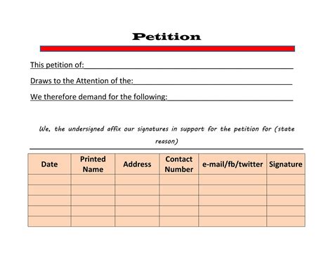 30 Petition Templates How To Write Petition Guide