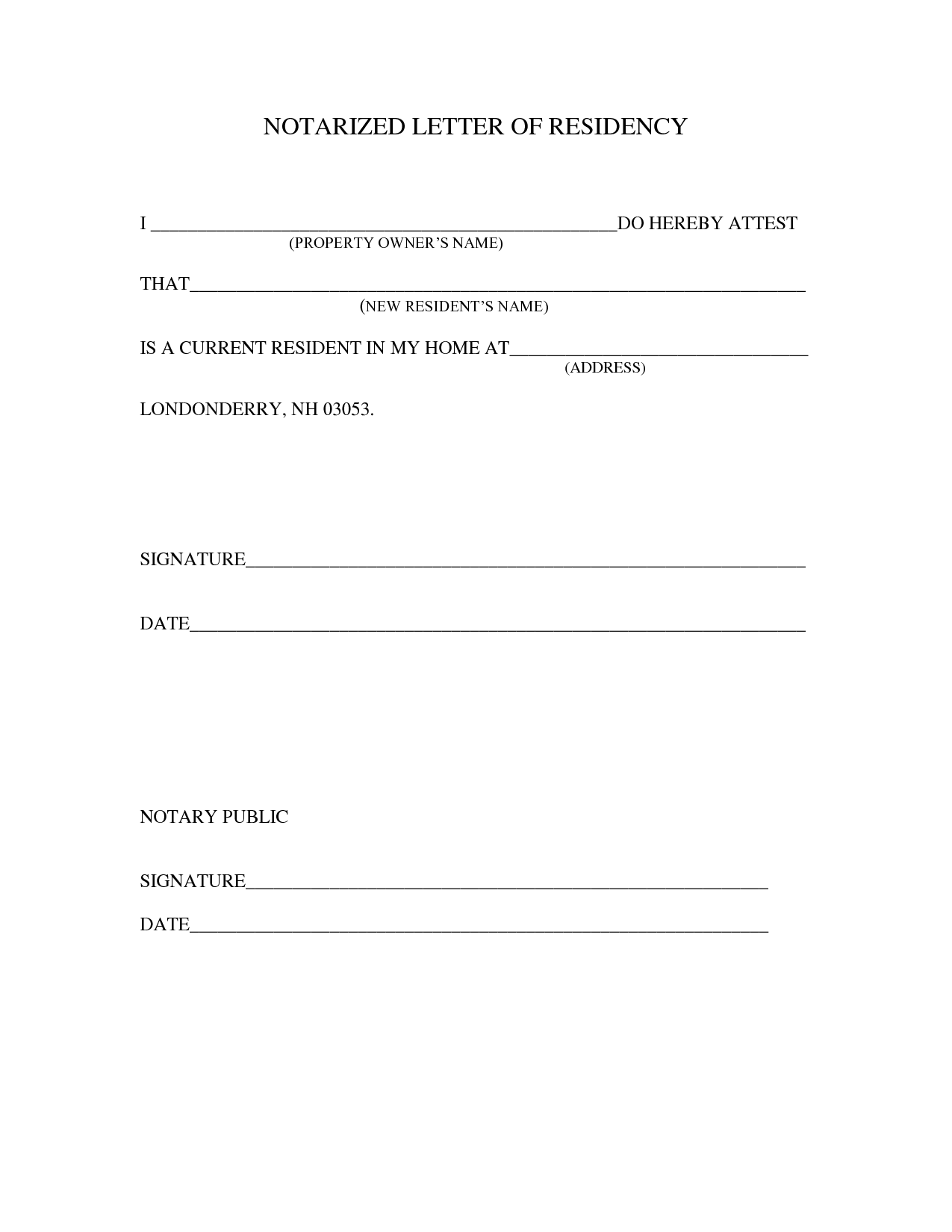 30 Professional Notarized Letter Templates Templatelab