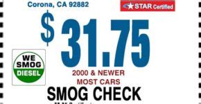 31 75 Smog Check With Coupon Star Station 951 736 6095