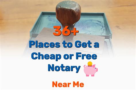 36 Easy Places To Get A Cheap Or Free Notary Near Me Frugal Living Coupons And Free Stuff