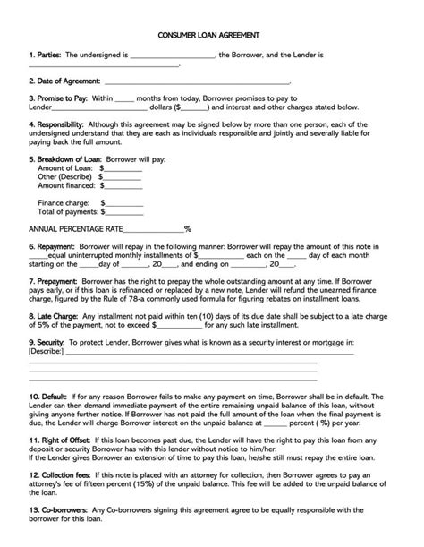 38 Free Loan Agreement Templates Forms Word Pdf