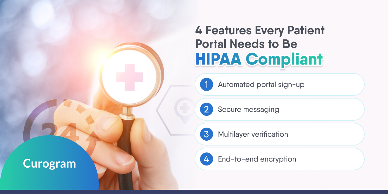 4 Features Every Patient Portal Needs To Be Hipaa Compliant