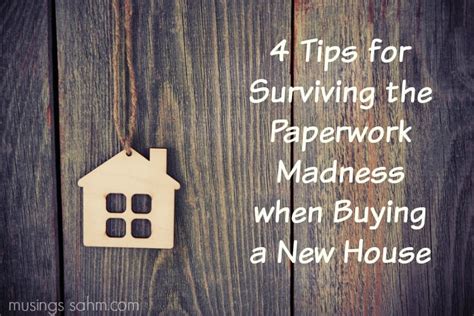 4 Tips For Surviving The Paperwork Madness When Buying A New House Living Well Mom