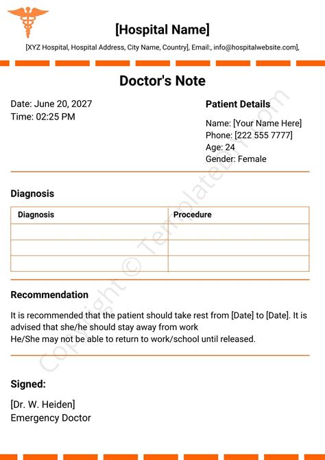 42 Fake Doctor Amp 39 S Note Templates For School Amp Work Printable Templates Doctors Note Template