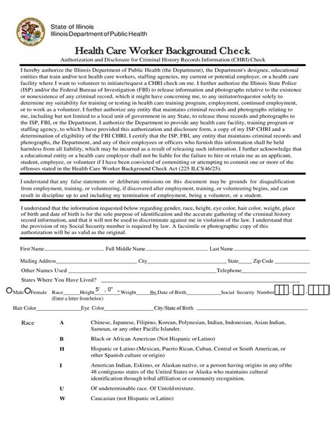 47 Free Background Check Authorization Forms Templatelab