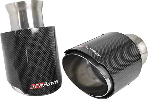 49C32068 C Afe Mach Force Xp 4 1 2 Amp Quot Carbon Fiber Oe Replacement Exhaust Tips Dodge Charger