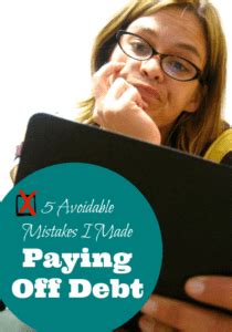 5 Avoidable Mistakes I Made Paying Off Debt Our Family World