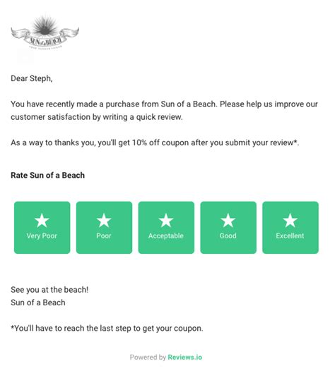 5 Awesome Review Request Email Examples A Free Template Reviews Io