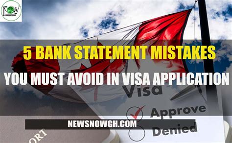 5 Bank Statement Mistakes You Must Avoid In Visa Application