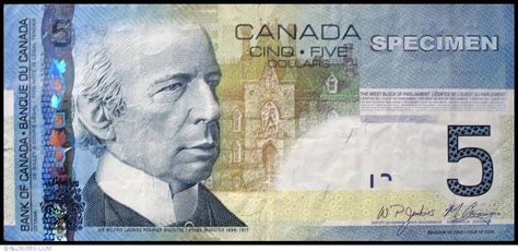 5 Canadian Dollars 2008 2001 2008 Issues Canada Banknote 1004