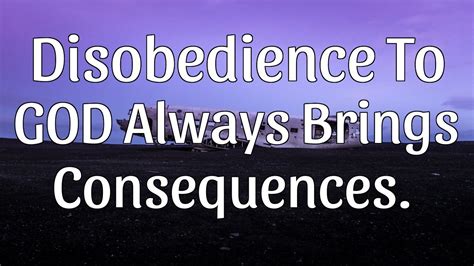 5 Consequences Of Disobedience Taylor Has Mills