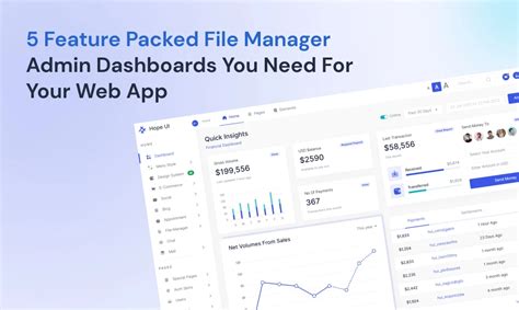 5 Feature Packed File Manager Admin Dashboards You Need For Your Web