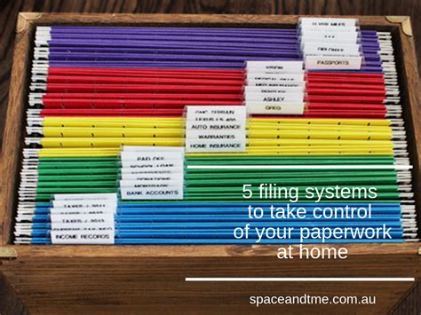 5 Filing Systems To Take Control Of Your Paperwork At Home