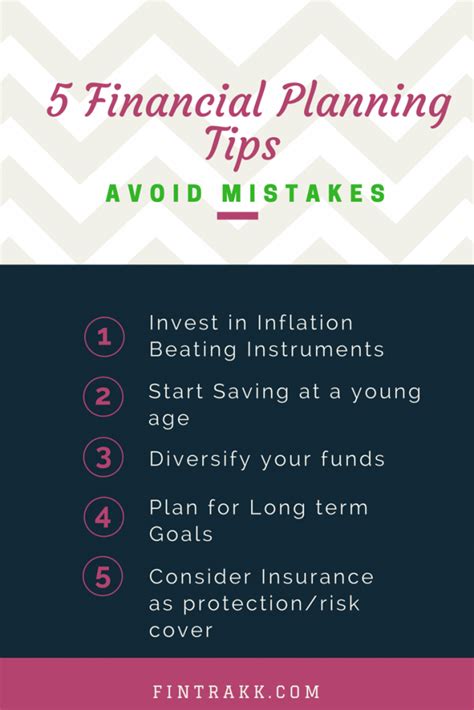 5 Financial Planning Tips Fintrakk