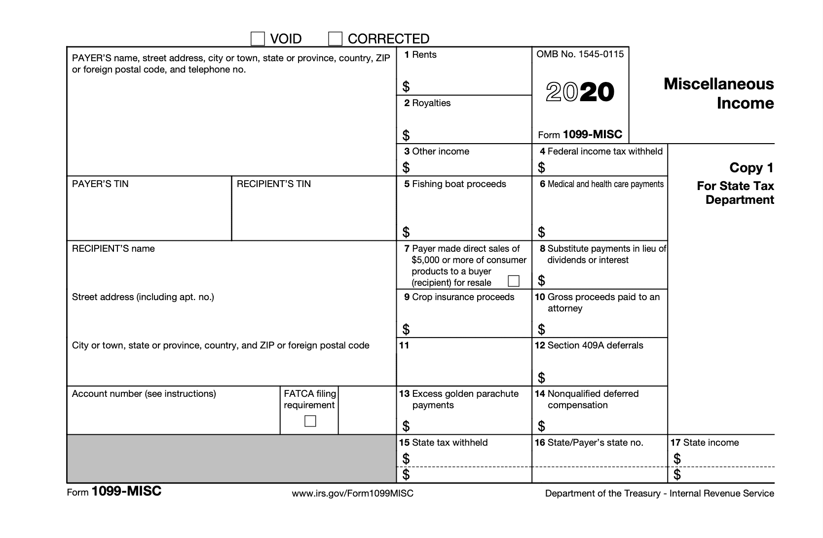 5 Free 1099 Forms Printable Templates Military And Veteran