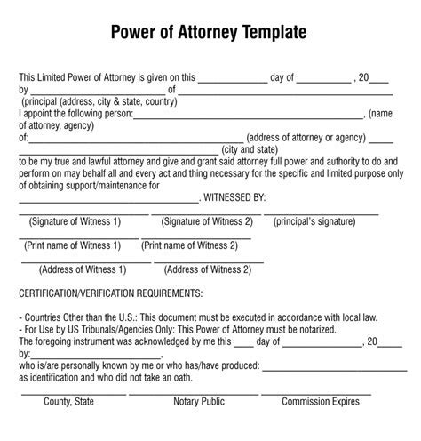 5 Free Printable Poa Forms You Can Use Military And Veteran