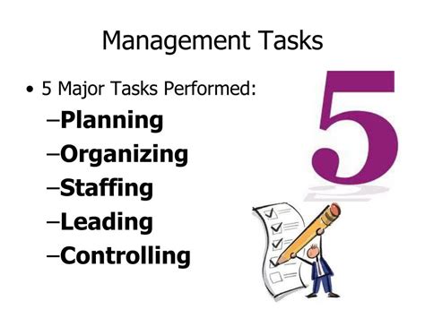 5 Manager Tasks