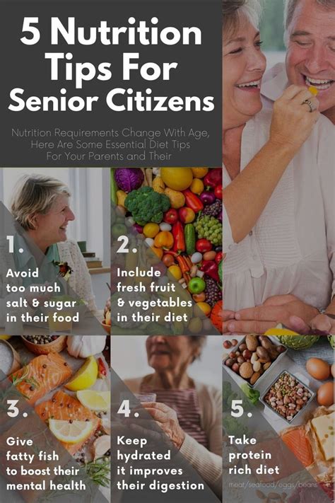 5 Nutrition Tips For Senior Citizens Nutrition Tips Senior Meals Nutrition