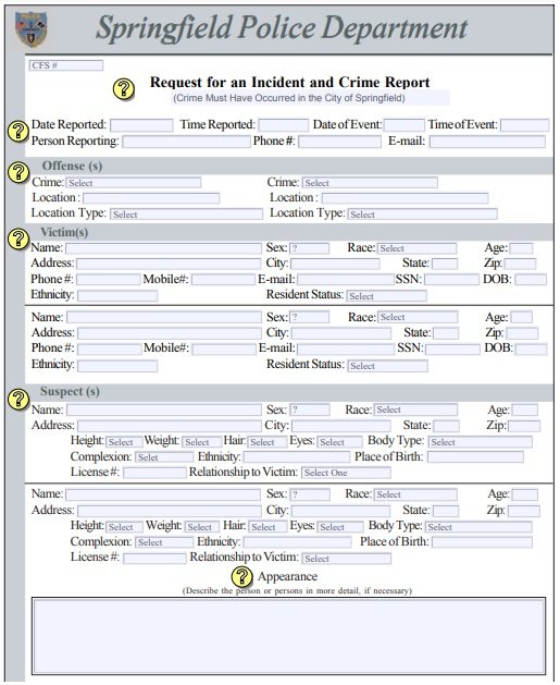 5 Police Report Templates Excel Pdf Formats