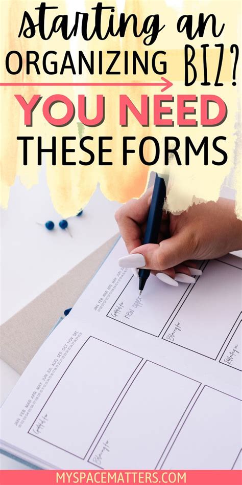 5 Professional Organizing Forms Essential To Your Home Organizing