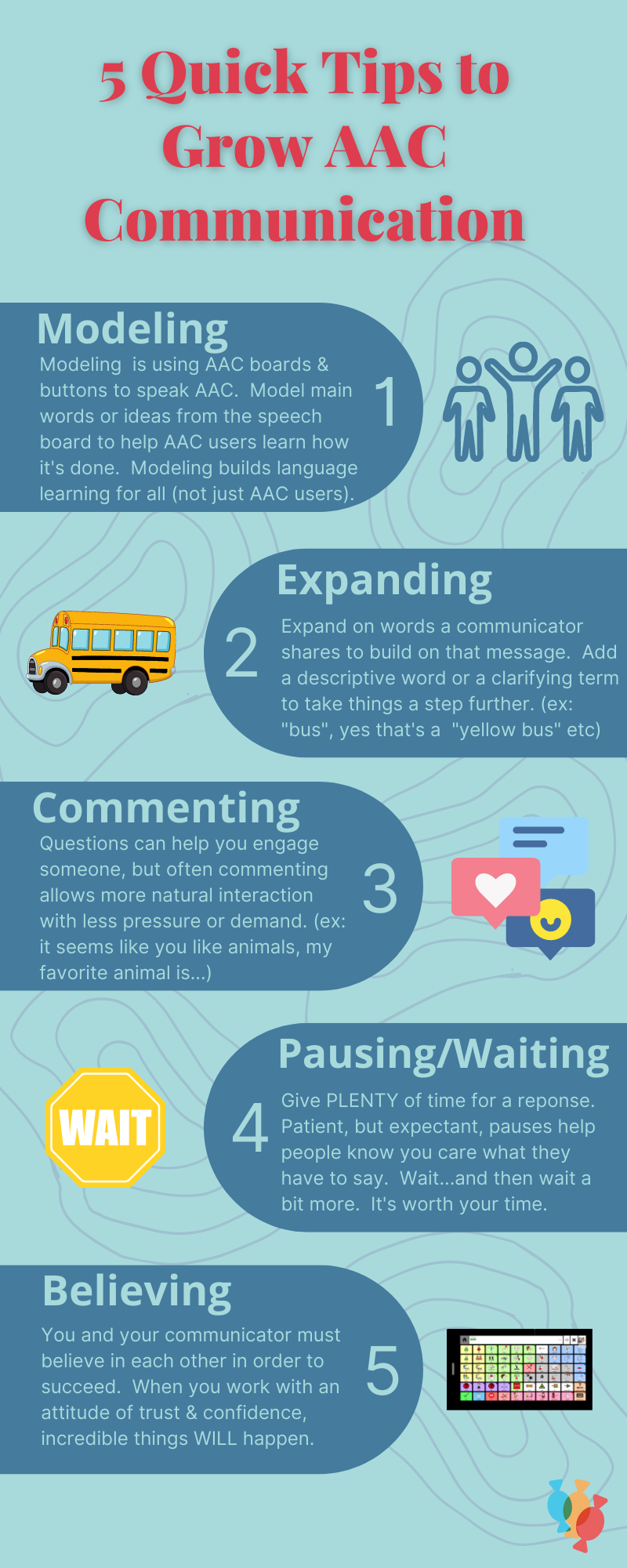 5 Quick Tips Poster To Grow Aac Communication In The Classroom Or