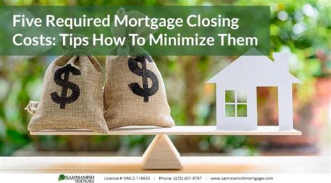 5 Required Mortgage Closing Costs How To Minimize Them