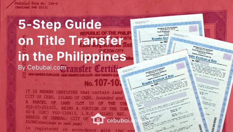 5 Step Guide On Title Transfer In The Philippines Cebubai Com