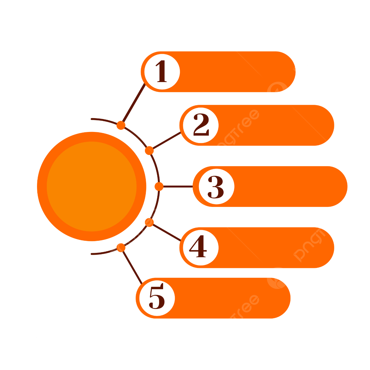 5 Step Infographic Infographic 5 Steps Map Png And Vector With