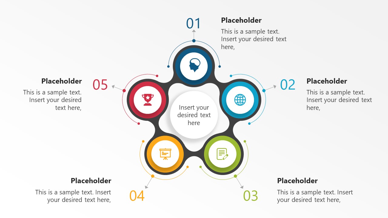 5 Steps Cycle Infographic Design Slidemodel