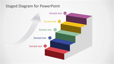 5 Steps Powerpoint Loud Diagram Slidemodel